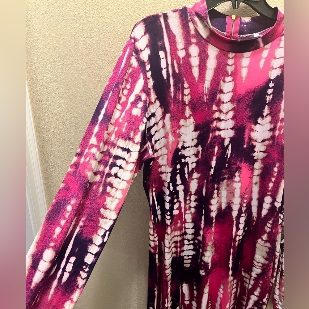 Pink & Purple Tye Dye Midi - Picture 3 of 7